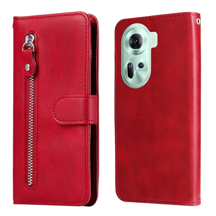 Fashion Calf Texture Zipper Leather Phone Case, For OPPO Reno11 F Global / F25 Pro Global, For OPPO Reno11 5G Global, For OPPO A59 5G / A2m, For OPPO A38 4G / A18 4G Global