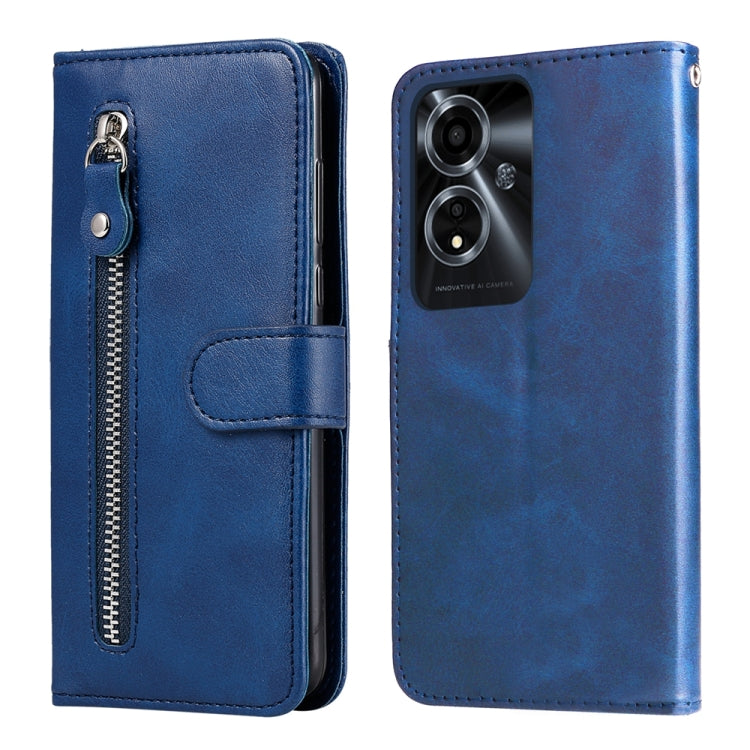 Fashion Calf Texture Zipper Leather Phone Case, For OPPO Reno11 F Global / F25 Pro Global, For OPPO Reno11 5G Global, For OPPO A59 5G / A2m, For OPPO A38 4G / A18 4G Global