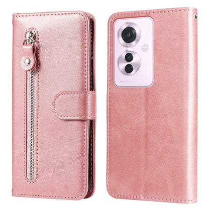 Fashion Calf Texture Zipper Leather Phone Case, For OPPO Reno11 F Global / F25 Pro Global, For OPPO Reno11 5G Global, For OPPO A59 5G / A2m, For OPPO A38 4G / A18 4G Global