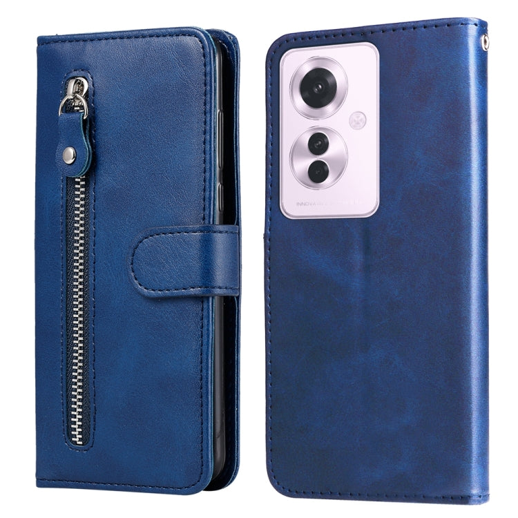 Fashion Calf Texture Zipper Leather Phone Case, For OPPO Reno11 F Global / F25 Pro Global, For OPPO Reno11 5G Global, For OPPO A59 5G / A2m, For OPPO A38 4G / A18 4G Global