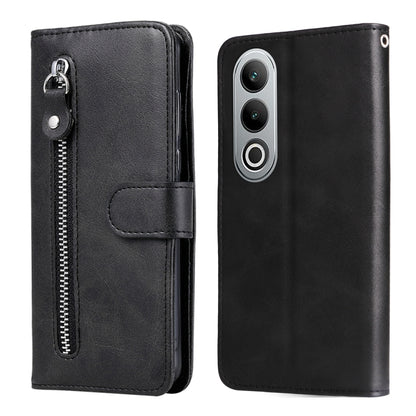 Fashion Calf Texture Zipper Leather Phone Case, For OPPO K12x, For OPPO A60 4G Global, For OPPO K12, For OPPO A3 Pro 5G