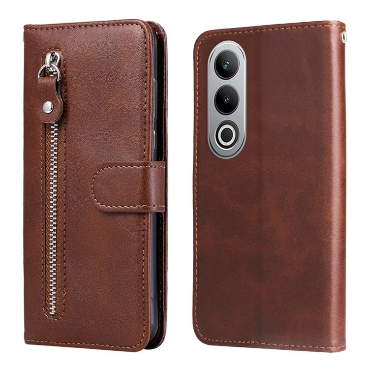 Fashion Calf Texture Zipper Leather Phone Case, For OPPO K12x, For OPPO A60 4G Global, For OPPO K12, For OPPO A3 Pro 5G