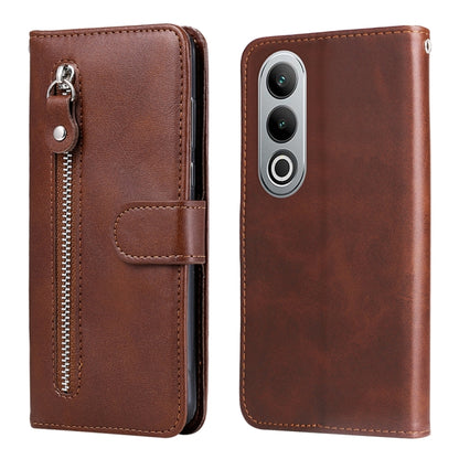 Fashion Calf Texture Zipper Leather Phone Case, For OPPO K12x, For OPPO A60 4G Global, For OPPO K12, For OPPO A3 Pro 5G