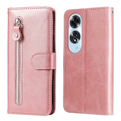 Fashion Calf Texture Zipper Leather Phone Case, For OPPO K12x, For OPPO A60 4G Global, For OPPO K12, For OPPO A3 Pro 5G