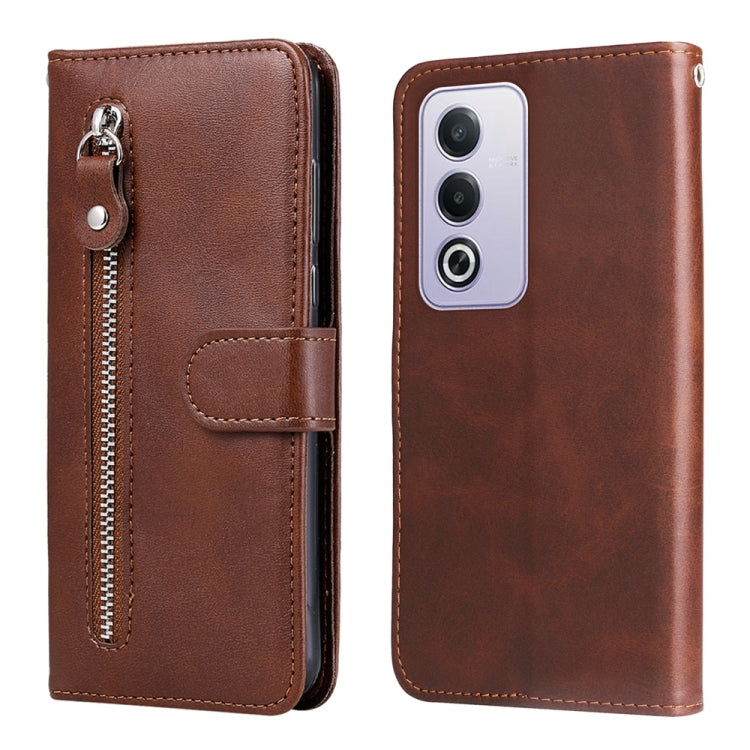 Fashion Calf Texture Zipper Leather Phone Case, For OPPO Reno12 F 4G, For OPPO Reno12 F 5G Global, For OPPO A3 Pro 5G Global / India, For OPPO Reno12 5G Global