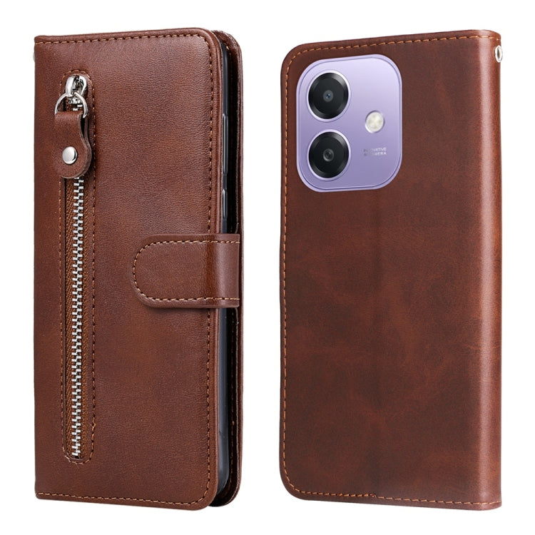 Fashion Calf Texture Zipper Leather Phone Case, For OPPO Reno13 / Reno14 / Reno14 F 5G Global, For OPPO A5x 4G / 5G / A3x 4G / 5G India, For OPPO Reno13 Pro / Reno14 Pro Global, For OPPO F29 5G Global