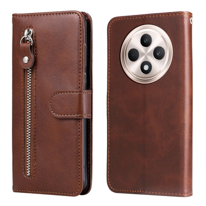 Fashion Calf Texture Zipper Leather Phone Case, For OPPO Reno12 F 4G, For OPPO Reno12 F 5G Global, For OPPO A3 Pro 5G Global / India, For OPPO Reno12 5G Global