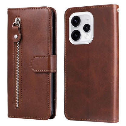 Fashion Calf Texture Zipper Leather Phone Case, For OPPO A7 Pro Max 5G, For OPPO F33 Pro 5G, For OPPO Reno15 F 5G, For OPPO Reno15 5G Global / Reno 15c 5G