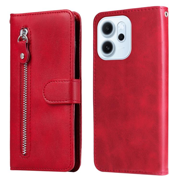 Fashion Calf Texture Zipper Leather Phone Case, For OPPO A7 Pro Max 5G, For OPPO F33 Pro 5G, For OPPO Reno15 F 5G, For OPPO Reno15 5G Global / Reno 15c 5G