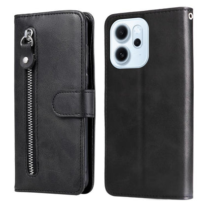 Fashion Calf Texture Zipper Leather Phone Case, For OPPO A7 Pro Max 5G, For OPPO F33 Pro 5G, For OPPO Reno15 F 5G, For OPPO Reno15 5G Global / Reno 15c 5G