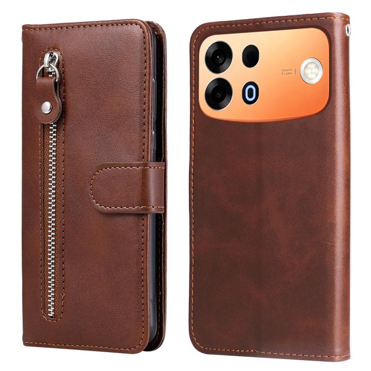 Fashion Calf Texture Zipper Leather Phone Case, For OPPO A7 Pro Max 5G, For OPPO F33 Pro 5G, For OPPO Reno15 F 5G, For OPPO Reno15 5G Global / Reno 15c 5G