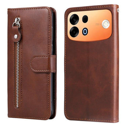 Fashion Calf Texture Zipper Leather Phone Case, For OPPO A7 Pro Max 5G, For OPPO F33 Pro 5G, For OPPO Reno15 F 5G, For OPPO Reno15 5G Global / Reno 15c 5G