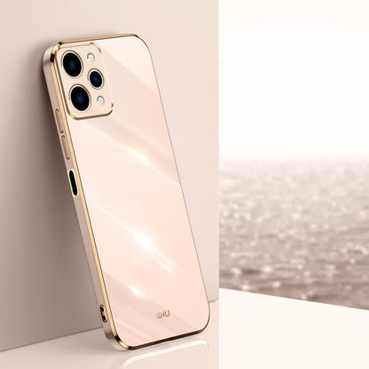 XINLI Straight Edge 6D Electroplate TPU Phone Case, For Xiaomi Redmi Note 12R, For Xiaomi Redmi K70, For Xiaomi Redmi 12 4G