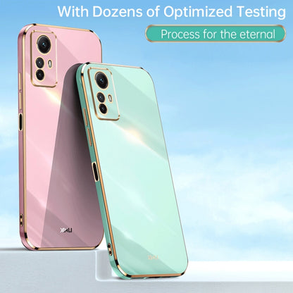 XINLI Straight Edge 6D Electroplate TPU Phone Case, For Xiaomi Redmi Note 12S 4G, For Xiaomi Redmi Note 12 Pro 4G, For Xiaomi Redmi Note 12 Turbo
