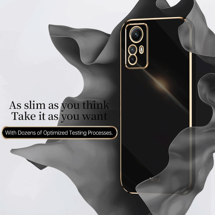 XINLI Straight Edge 6D Electroplate TPU Phone Case, For Xiaomi Redmi Note 12S 4G, For Xiaomi Redmi Note 12 Pro 4G, For Xiaomi Redmi Note 12 Turbo