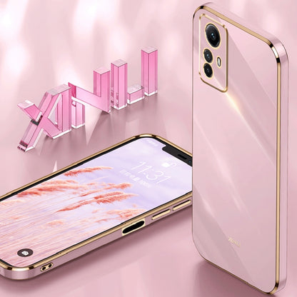 XINLI Straight Edge 6D Electroplate TPU Phone Case, For Xiaomi Redmi Note 12S 4G, For Xiaomi Redmi Note 12 Pro 4G, For Xiaomi Redmi Note 12 Turbo