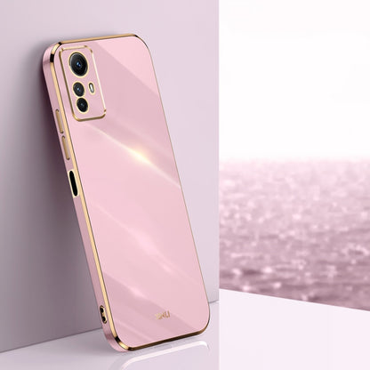 XINLI Straight Edge 6D Electroplate TPU Phone Case, For Xiaomi Redmi Note 12S 4G, For Xiaomi Redmi Note 12 Pro 4G, For Xiaomi Redmi Note 12 Turbo