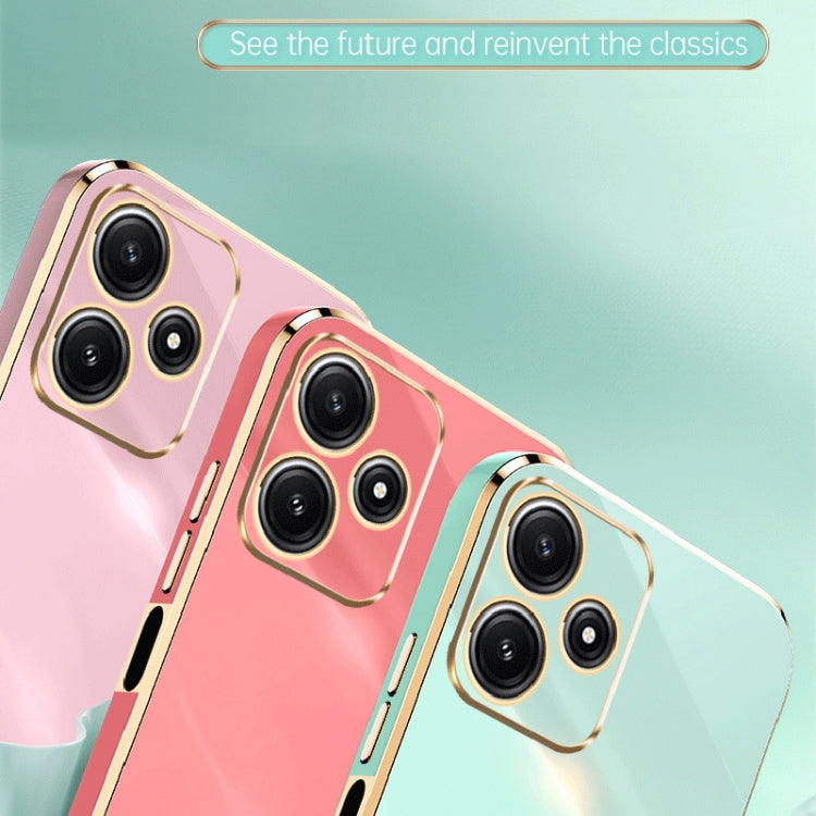 XINLI Straight Edge 6D Electroplate TPU Phone Case, For Xiaomi Redmi Note 12R, For Xiaomi Redmi K70, For Xiaomi Redmi 12 4G