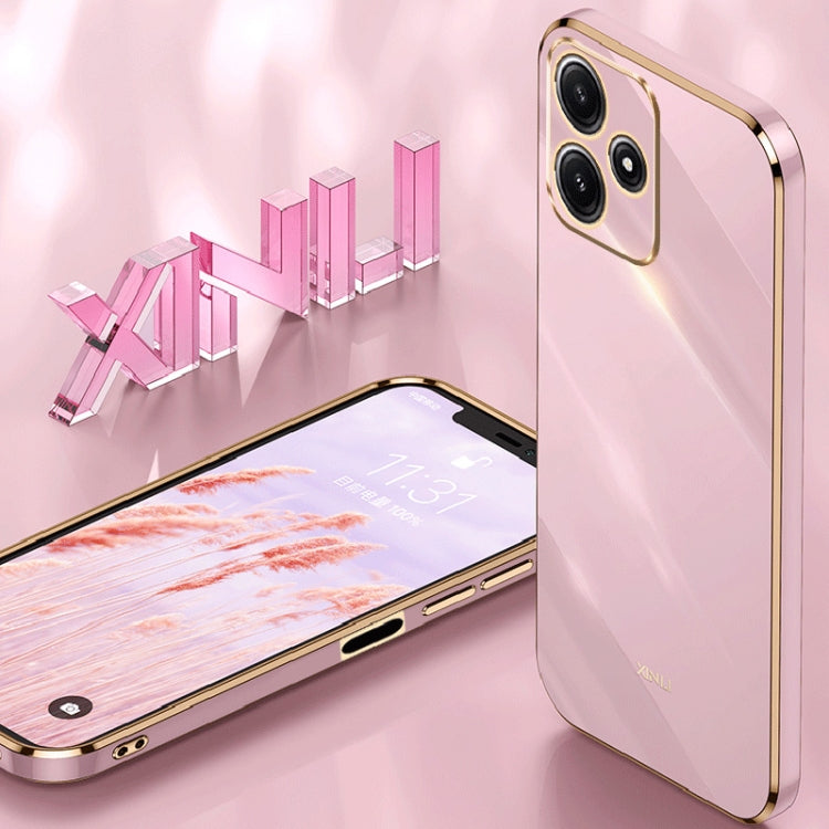 XINLI Straight Edge 6D Electroplate TPU Phone Case, For Xiaomi Redmi Note 12R, For Xiaomi Redmi K70, For Xiaomi Redmi 12 4G