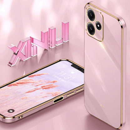 XINLI Straight Edge 6D Electroplate TPU Phone Case, For Xiaomi Redmi Note 12R, For Xiaomi Redmi K70, For Xiaomi Redmi 12 4G