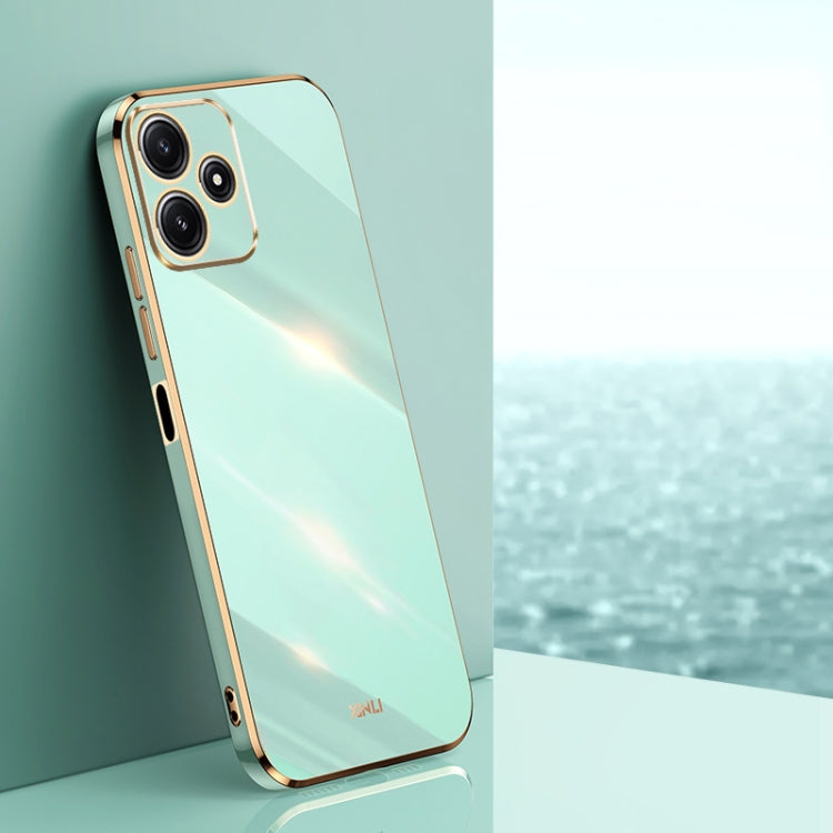 XINLI Straight Edge 6D Electroplate TPU Phone Case, For Xiaomi Redmi Note 12R, For Xiaomi Redmi K70, For Xiaomi Redmi 12 4G