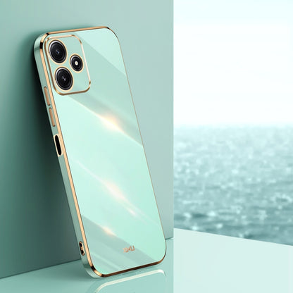 XINLI Straight Edge 6D Electroplate TPU Phone Case, For Xiaomi Redmi Note 12R, For Xiaomi Redmi K70, For Xiaomi Redmi 12 4G