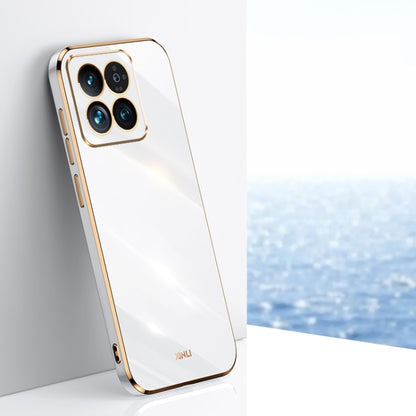 XINLI Straight Edge 6D Electroplate TPU Phone Case, For Xiaomi 14, For Xiaomi Redmi Note 13 5G, For Xiaomi Redmi 13C 4G