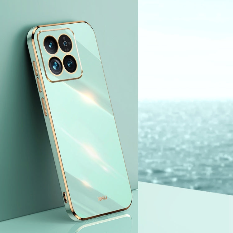 XINLI Straight Edge 6D Electroplate TPU Phone Case, For Xiaomi 14, For Xiaomi Redmi Note 13 5G, For Xiaomi Redmi 13C 4G