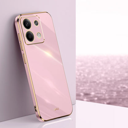 XINLI Straight Edge 6D Electroplate TPU Phone Case, For Redmi 14 4G, For Xiaomi Redmi Note 13 Pro 4G, For Xiaomi Redmi Note 13 4G