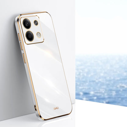 XINLI Straight Edge 6D Electroplate TPU Phone Case, For Redmi 14 4G, For Xiaomi Redmi Note 13 Pro 4G, For Xiaomi Redmi Note 13 4G