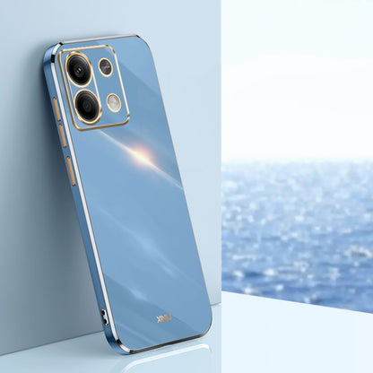 XINLI Straight Edge 6D Electroplate TPU Phone Case, For Redmi 14 4G, For Xiaomi Redmi Note 13 Pro 4G, For Xiaomi Redmi Note 13 4G
