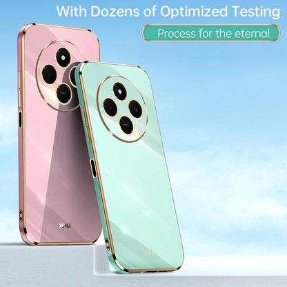 XINLI Straight Edge 6D Electroplate TPU Phone Case, For Redmi 14 4G, For Xiaomi Redmi Note 13 Pro 4G, For Xiaomi Redmi Note 13 4G