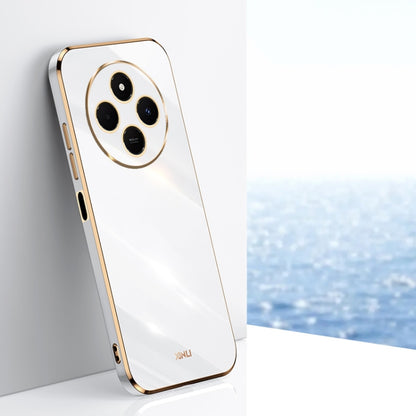 XINLI Straight Edge 6D Electroplate TPU Phone Case, For Redmi 14 4G, For Xiaomi Redmi Note 13 Pro 4G, For Xiaomi Redmi Note 13 4G
