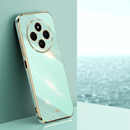 XINLI Straight Edge 6D Electroplate TPU Phone Case, For Redmi 14 4G, For Xiaomi Redmi Note 13 Pro 4G, For Xiaomi Redmi Note 13 4G