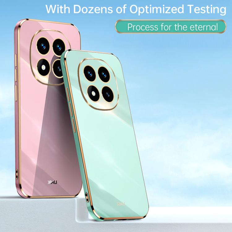 XINLI Straight Edge 6D Electroplate TPU Phone Case, For Redmi Note 14 Pro 4G Global, For Redmi Note 14 4G 163.25mm, For Redmi Note 14 5G Global