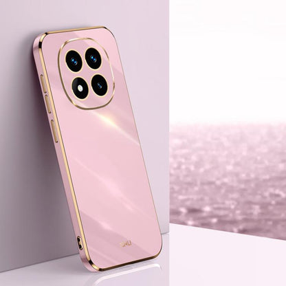 XINLI Straight Edge 6D Electroplate TPU Phone Case, For Redmi Note 14 Pro 4G Global, For Redmi Note 14 4G 163.25mm, For Redmi Note 14 5G Global