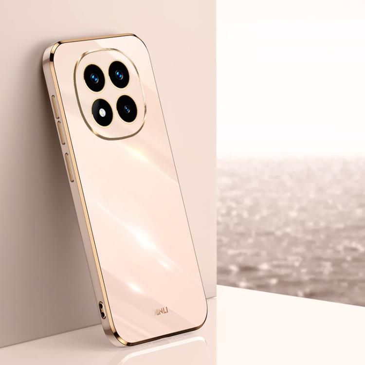 XINLI Straight Edge 6D Electroplate TPU Phone Case, For Redmi Note 14 Pro 4G Global, For Redmi Note 14 4G 163.25mm, For Redmi Note 14 5G Global