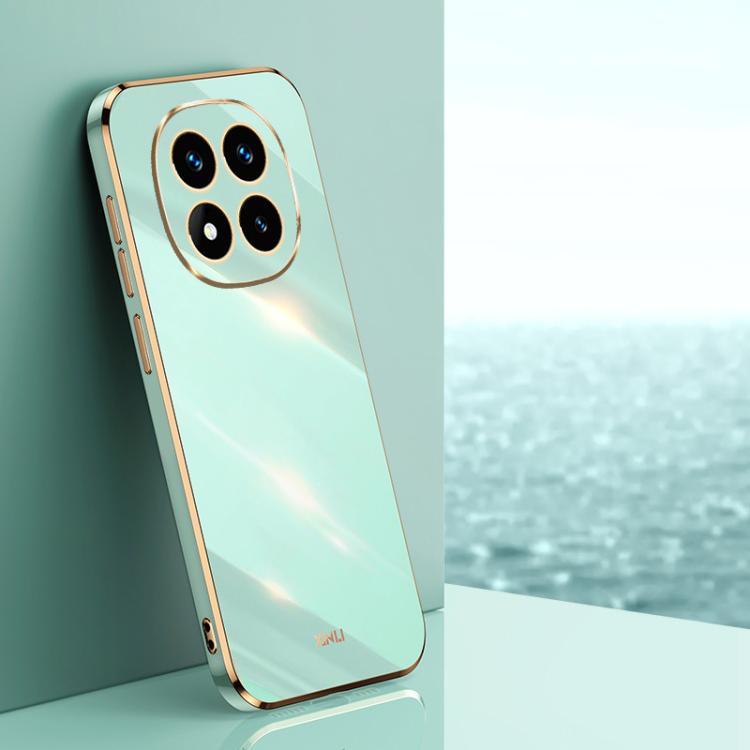 XINLI Straight Edge 6D Electroplate TPU Phone Case, For Redmi Note 14 Pro 4G Global, For Redmi Note 14 4G 163.25mm, For Redmi Note 14 5G Global