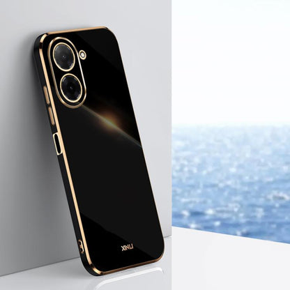 XINLI Straight Edge 6D Electroplate TPU Phone Case, For Redmi 15 5G / 4G EU 171mm, For Redmi A5 4G 171.7mm / Poco C71, For Redmi Turbo 4 Pro