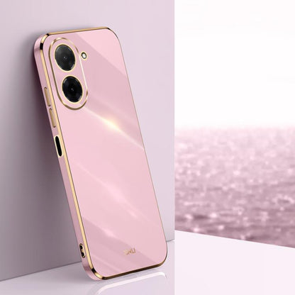 XINLI Straight Edge 6D Electroplate TPU Phone Case, For Redmi 15 5G / 4G EU 171mm, For Redmi A5 4G 171.7mm / Poco C71, For Redmi Turbo 4 Pro