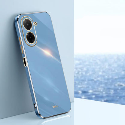 XINLI Straight Edge 6D Electroplate TPU Phone Case, For Redmi 15 5G / 4G EU 171mm, For Redmi A5 4G 171.7mm / Poco C71, For Redmi Turbo 4 Pro