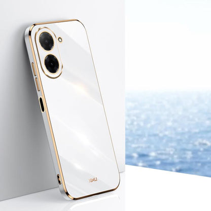 XINLI Straight Edge 6D Electroplate TPU Phone Case, For Redmi 15 5G / 4G EU 171mm, For Redmi A5 4G 171.7mm / Poco C71, For Redmi Turbo 4 Pro