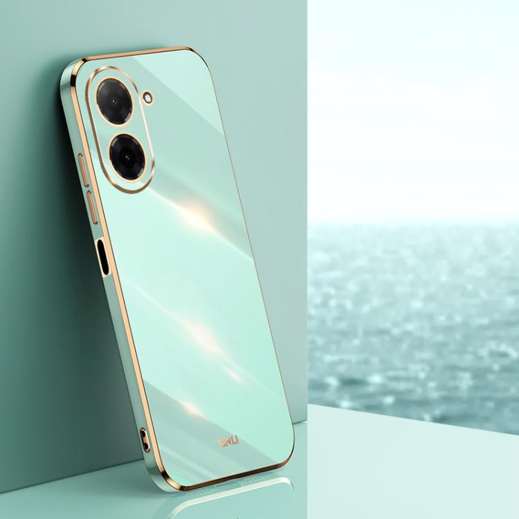 XINLI Straight Edge 6D Electroplate TPU Phone Case, For Redmi 15 5G / 4G EU 171mm, For Redmi A5 4G 171.7mm / Poco C71, For Redmi Turbo 4 Pro