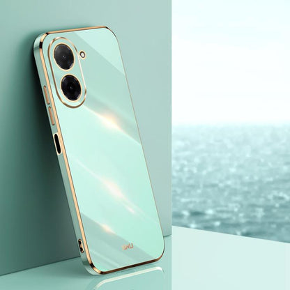 XINLI Straight Edge 6D Electroplate TPU Phone Case, For Redmi 15 5G / 4G EU 171mm, For Redmi A5 4G 171.7mm / Poco C71, For Redmi Turbo 4 Pro