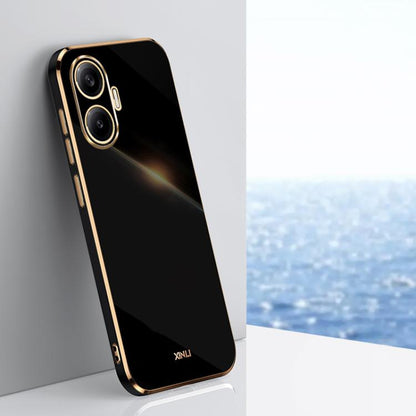 XINLI Straight Edge 6D Electroplate TPU Phone Case, For Redmi 15 5G / 4G EU 171mm, For Redmi A5 4G 171.7mm / Poco C71, For Redmi Turbo 4 Pro