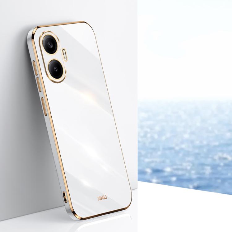 XINLI Straight Edge 6D Electroplate TPU Phone Case, For Redmi 15 5G / 4G EU 171mm, For Redmi A5 4G 171.7mm / Poco C71, For Redmi Turbo 4 Pro