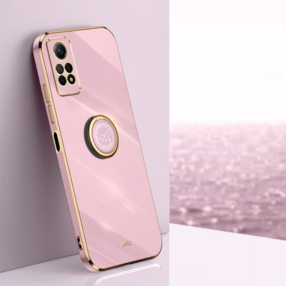 XINLI Straight Edge 6D Electroplate TPU Phone Case with Ring Holder, For Xiaomi Redmi Note 12S 4G, For Xiaomi Redmi Note 12 Pro 4G, For Xiaomi Redmi Note 12 Turbo