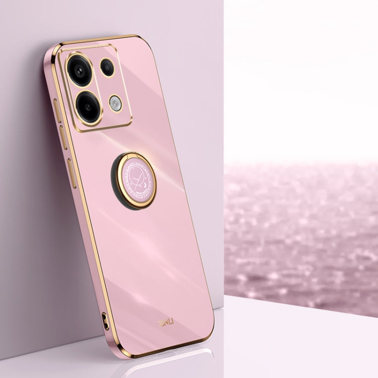 XINLI Straight Edge 6D Electroplate TPU Phone Case with Ring Holder, For Xiaomi Redmi Note 13 Pro+, For Xiaomi Redmi Note 13 Pro, For Xiaomi Redmi K60 Ultra / Mi 13T