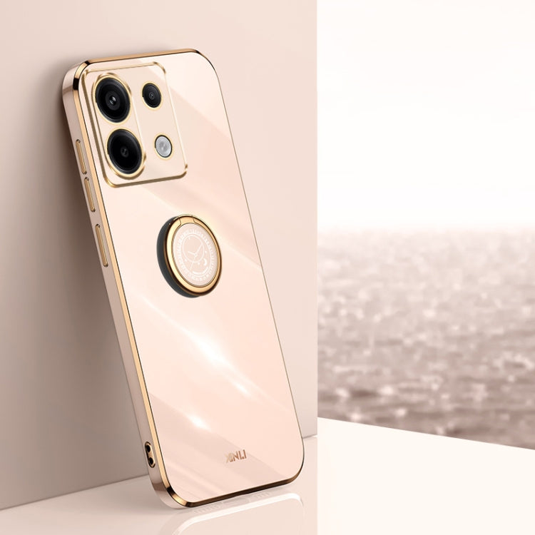 XINLI Straight Edge 6D Electroplate TPU Phone Case with Ring Holder, For Xiaomi Redmi Note 13 Pro+, For Xiaomi Redmi Note 13 Pro, For Xiaomi Redmi K60 Ultra / Mi 13T