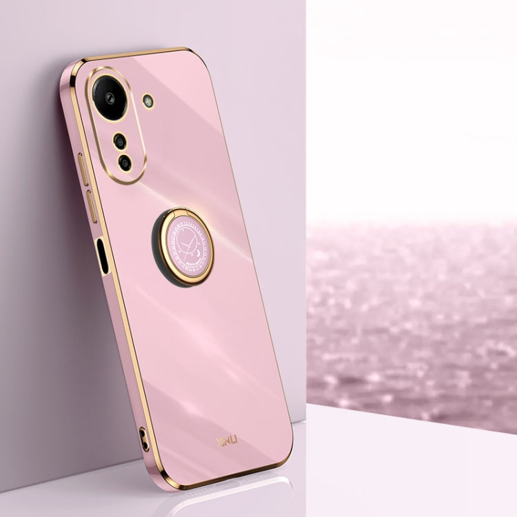 XINLI Straight Edge 6D Electroplate TPU Phone Case with Ring Holder, For Xiaomi 14, For Xiaomi Redmi Note 13 5G, For Xiaomi Redmi 13C 4G